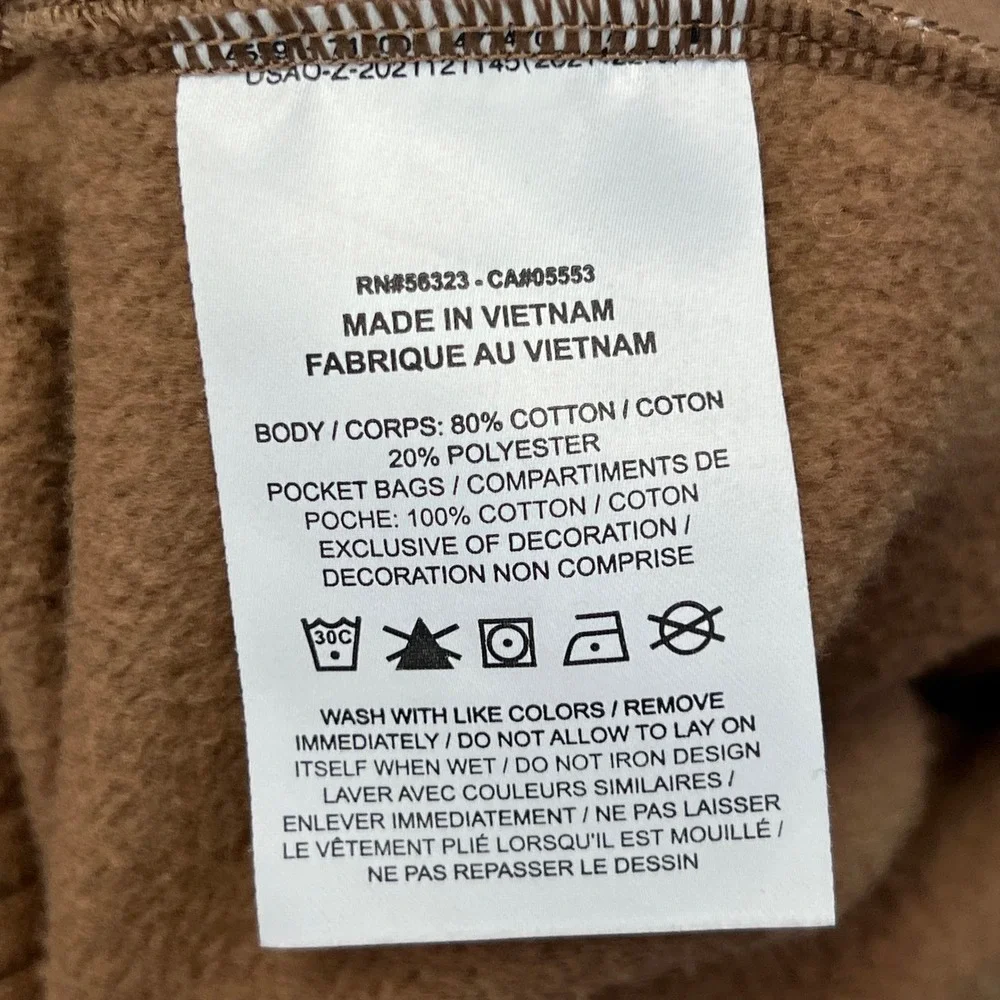 Jordan Mens Essential Fleece Sweatpants Size Small Brown Plaid Checkered Joggers